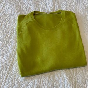Chartreuse green fleece Uniqlo szL